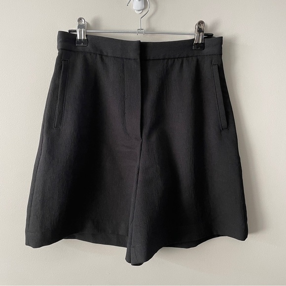 Aritzia Wilfred High Waisted Trouser Shorts Black 2 - Picture 2 of 9